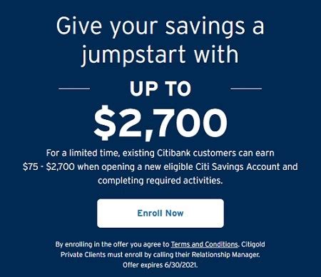 citibank special offers.